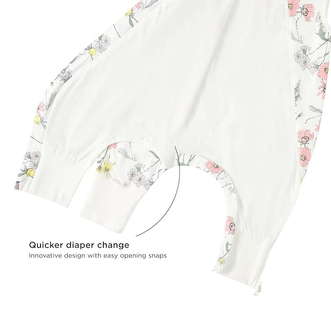 Duomiaomiao 0.5 TOG Toddler Sleep Sack 6-12 Months 100% Cotton Lightweight Baby Sleep Sack with Feet, Breathable Comfy Toddler Wearable Blanket