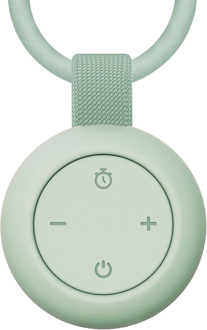 Portable Baby Sound Machine [White Noise for Babies Kids Adults][Sleep Soother][Timer Function][12 Soothing Sounds] 15 Hours Battery Life, Registry Gift,Shower,Clips on Baby Stroller.Mint