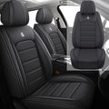 Leather Seat Cover for Ford Edge 2010-2026,Waterproof Soft Seat Covers,Interior Accessories Seat Covers Cushion Vehicle Protector Airbag Compatible(Classic Black,2PCS Front)