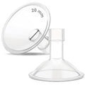 Maymom MyFit Crater Series 20 mm Two-Piece Design Small Breastshield Compatible with Medela Breast Pump Parts; Replace Medela Shields; Fit Flex Connector; 2pc