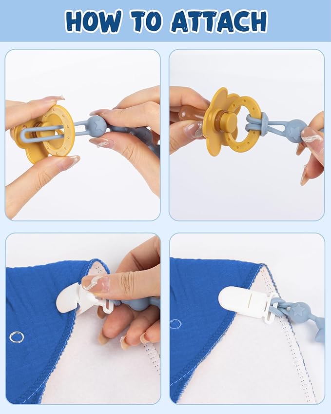 babygoal Pacifier Clips Set of 6