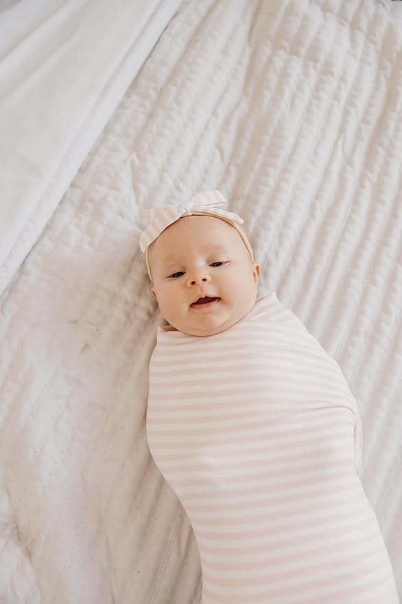 Copper Pearl Baby Swaddle Blanket - Premium Knit Baby Blanket, Large Soft Stretchy Receiving Blankets for Baby Girl, Swaddles for Newborn, Infant, and Toddler (Winnie)