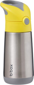 b.box 12 oz Insulated Water Bottle: Keeps Drinks Cold up to 8 Hours, Warm up to 6 Hours. Triple Wall Stainless Steel Kids Water Bottle w/Free Flow Silicone Straw Top. Leakproof & Dishwasher Safe