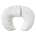 Nursing Pillow and Positioner, Breastfeeding, Bottle Feeding, Baby Sitting Support with Removable Ultra Soft Cover, Tummy Time Support for Baby Boys and Girls (White)