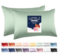 Deep Dream Toddler Pillowcases for 13x18 Pillow 2 Pack, 100% Cotton Travel Pillow Case Cover, 600 Thread Count Cotton Pillow Covers, Soft & Breathable Small Pillow Cases Envelope Closure, Zephyr Green
