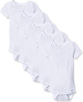 Gerber baby-girls 5-pack Solid Onesies Bodysuits