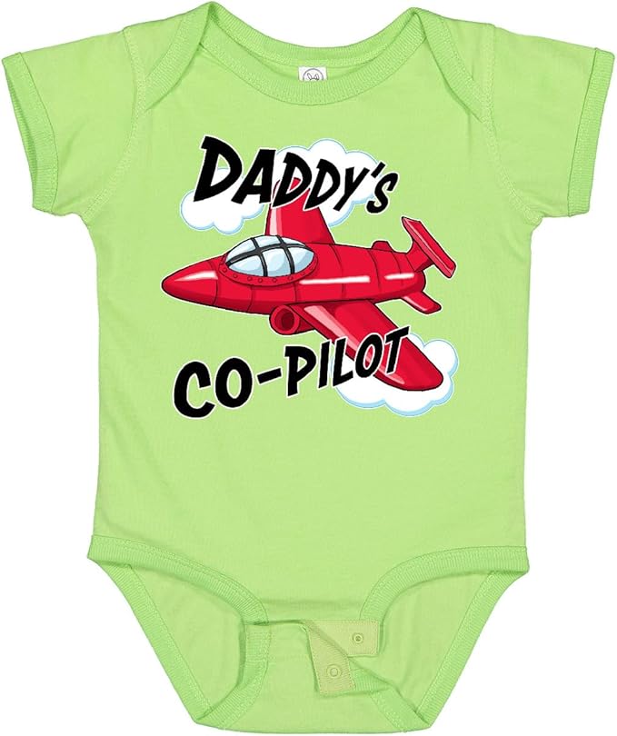 inktastic Daddys Co-Pilot for Fathers Day Baby Bodysuit