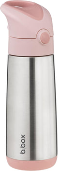 b.box 16.9 oz Insulated Water Bottle - Keeps Drinks Cold 15 Hours, Warm 8 Hours, Triple Wall Stainless Steel Kids Water Bottle w/Free Flow Silicone Straw, Leakproof & Dishwasher Safe