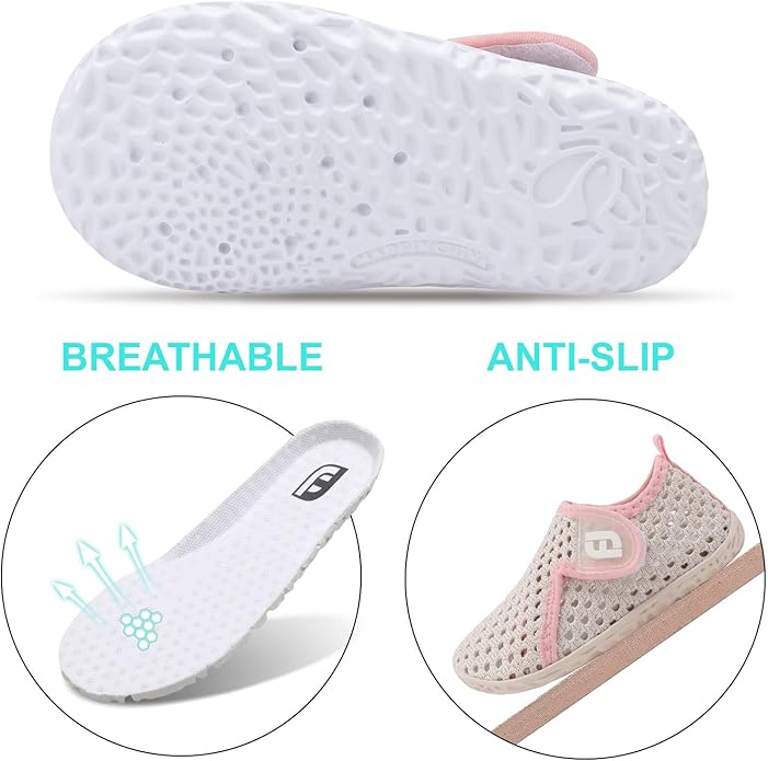 JOINFREE Baby Toddler Water Shoes Boys Girls Sandals Barefoot Kids Breathable Sneakers Shoes for Walking Running