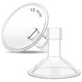 Maymom MyFit Crater Series 19mm Two-Piece Design Small Breastshield Compatible with Medela Breast Pump Parts; Replace Shields; Fit Flex Connector; 2pc