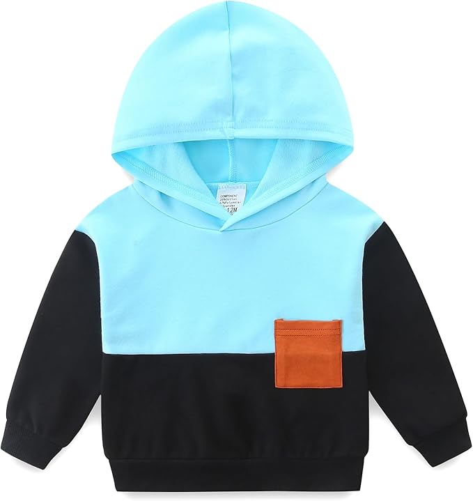Baby Boy Outfits Short Long Sleeve Pants Clothes Set Spring Summer Hooded Patchwork Sweatshirt