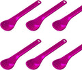 TalkTools Magenta Spoons Bumpy | Silicone Self-Feeding Utensils Set for Kid and Toddler | Encourages Lip Closure | Oral Awareness | Normalize Food Texture Acceptance (Bumpy, 6 Pack)