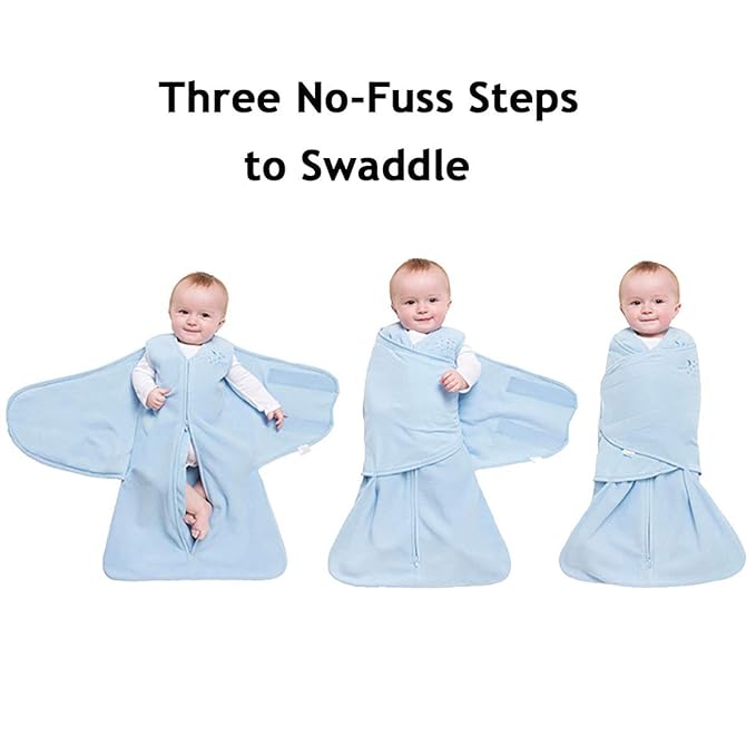 HALO 100% Cotton Sleepsack Swaddle, 3-Way Adjustable Wearable Blanket, TOG 1.5, Sage, Newborn, 0-3 Months