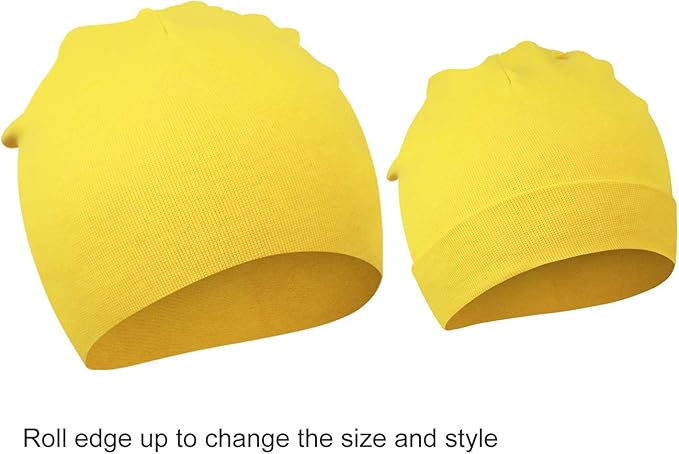 DRESHOW BQUBO 8 Pack Unisex Baby Beanie Hat Infant Toddler Kid Hats Baby Soft Cute Knit Cap Nursery Beanie