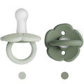 Moonkie Pacifiers Set of 2 | One-Piece Design Baby Pacifier with Large Air Holes | BPA-Free Silicone | Safe for Babies 0-6 Months
