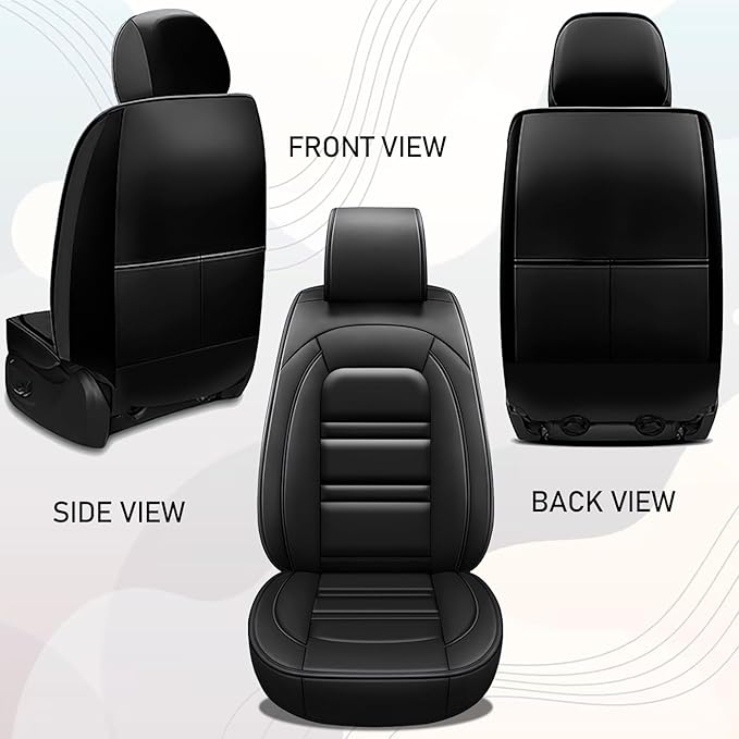 Seat Cover for Nissan Car Xterra 2000-2015 | Car Seat Covers Front Seats, Waterproof Seat Protectors, Automotive Front Seat Covers (Front Seat, Black)