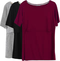 Smallshow Women's Maternity Nursing Tops Short Sleeve Breastfeeding Clothes