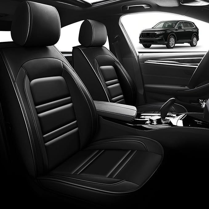 Seat Cover for Honda cr-v 2003-2025 | Car Seat Covers Front Seats, Waterproof Seat Protectors, Automotive Front Seat Covers (Front Seat, Black)