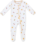 Bamboo Little Soft Baby Footie Pajamas, Baby Clothes, Newborn Sleepers, 95% Viscose and 5% Spandex, 0-24 Months
