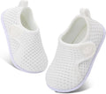 FEETCITY Baby Boys Girls First Walking Shoes Infant Sneakers Crib Shoes Breathable Lightweight Slip On Shoes
