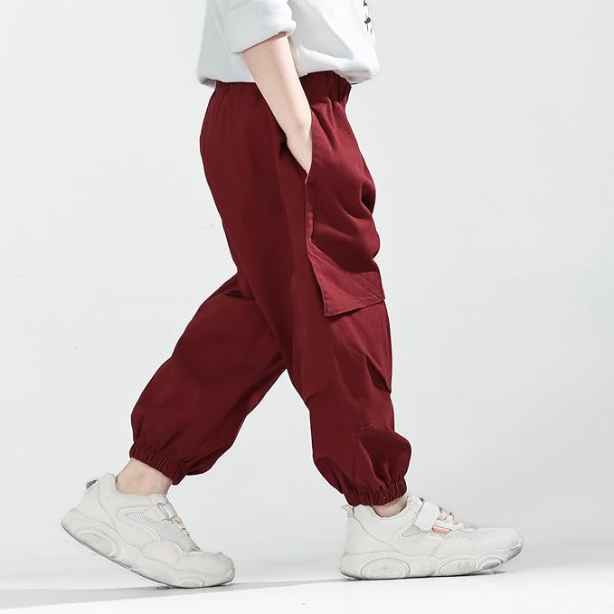MINI PANDA Toddler Pants Boys& Girls, Relaxed Stretch Twill Toddler Casual Pants