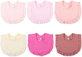 Muslin Baby Bibs for Drooling and Teething Newborn Drool Bibs for Baby Girl Boy