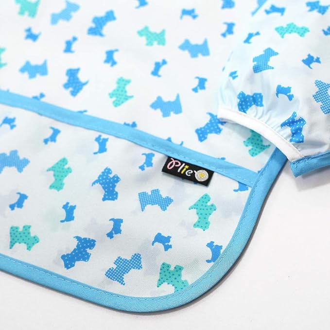 Long Sleeve Waterproof Bib for Toddlers – Feeding Smock for Baby Mealtime, Self-Feeding, Painting & Messy Play, BPA-Free