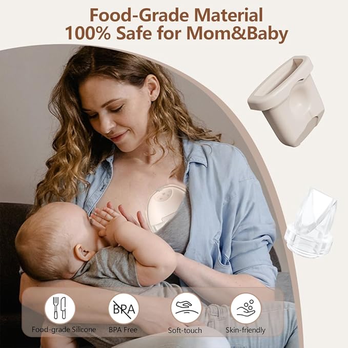 6pcs Duckbill Valves Compatible with eufy S1 Pro/S1/E10/E20 Wearable Breast Pump, Replace for eufy Pump Original Parts Duckbill Valve, Leak-Proof and Dust-Proof Breast Pump Replacement Parts