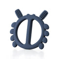 Haakaa Silicone Crab Baby Teether,Teething Toys,360°Baby Toothbrush Head for Infant Self-Brushing Training,Food-Grade Silicone,Steel Blue