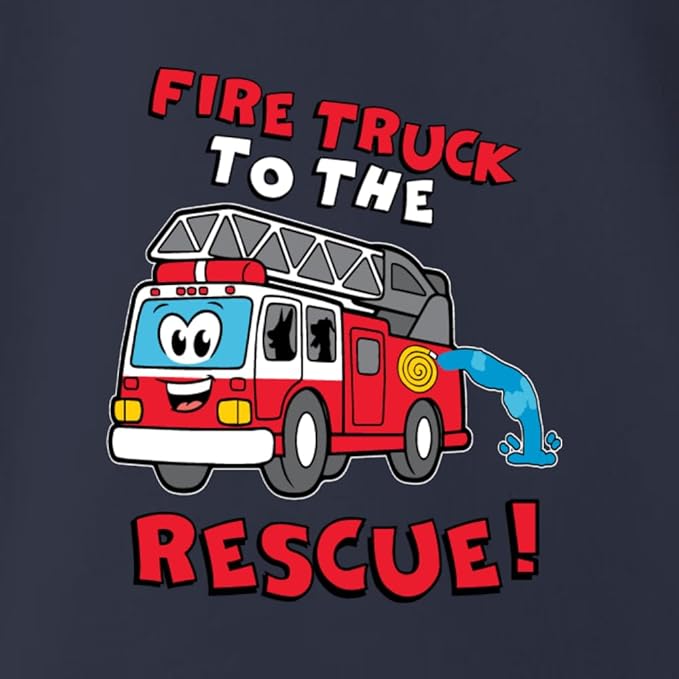 Wild Bobby Fire Truck to the Rescue Funny Cute Humor Infant Premium Jersey Baby Bib