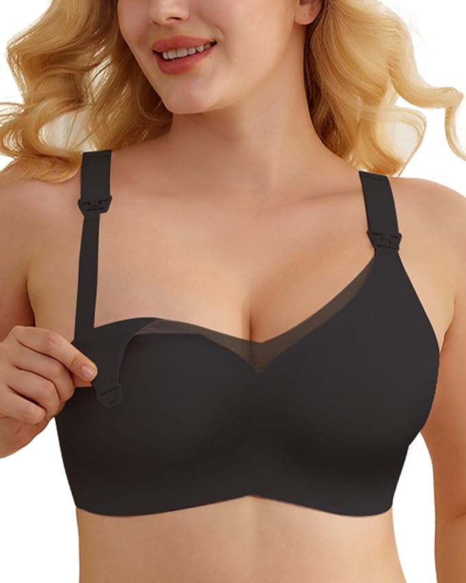 As Fairy Nursing Bras for Breastfeeding Mesh Lace Seamless Maternity Bra Pregnancy Sleep Wireless Pumping Bralette