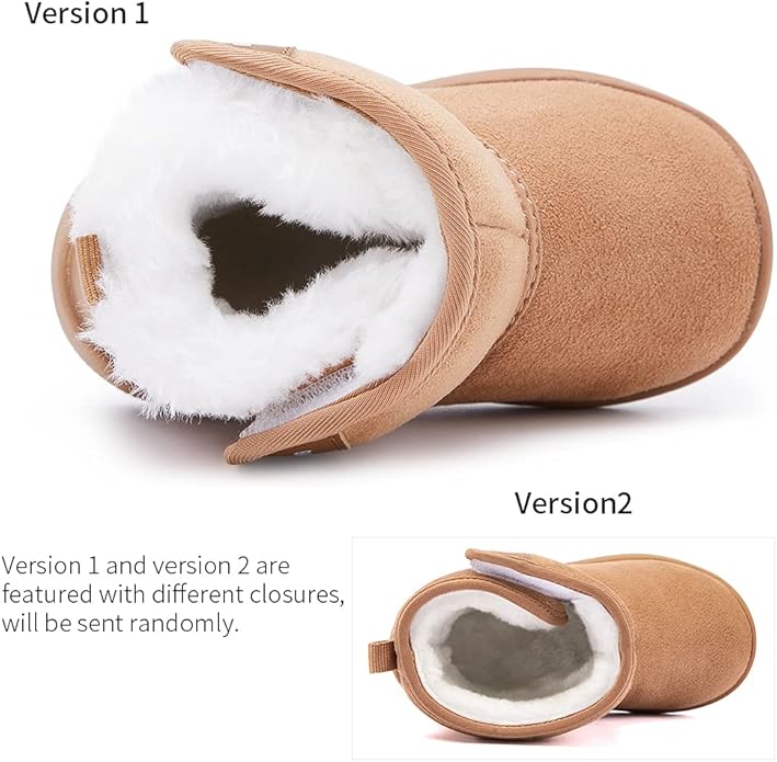 BMCiTYBM Girls Boys Snow Boots Warm Winter Fur Lined Baby Shoes (Infant/Toddler/Little Kid)