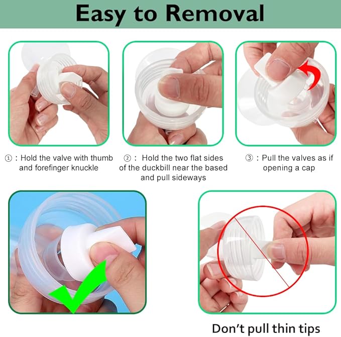 21mm Flange Pump Parts Compatible Spectra S1 S2 9 Breast Pumps Replacement,Full Set Replacements Include Flange Backflow Protector Membrane Duckbill Valve Tube,Not Original Accessories