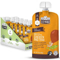 Li’l Hala Chicken Pad Thai Baby Food Pouches – Free-Range Chicken & Organic Veggies – Toddler Meals with Meat – Protein & Healthy Fats Puree – No Hormones – 6+ Months – 3.5 oz (12 Pack)
