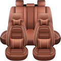 Car Seat Covers for Hyundai Car Sonata 2002-2025 | 5-Seats Seat Covers, Waterproof Seat Protectors, Automotive Seat Covers (Full Set with Pillow,Coffee)
