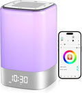 Sound Machine Alarm Clocks for Bedroom with 32 Soothing Sounds, White Noise Machine for Baby & Adults Sleep,Bluetooth Speaker & Night Light for kids,App Control,Timer, Gift for Teens,Girls,Boys,Women