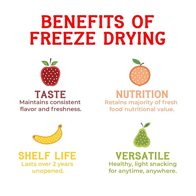 Nature’s Turn Freeze-Dried Fruit Crisps –Healthy, Gluten-Free,Crispy & Delicious,Plant-Based Snack,Ideal for Cereal, Smoothies, School Lunches,& On-the-Go,Lunchbox Snack Variety Bags of 30 (0.35 oz Each)