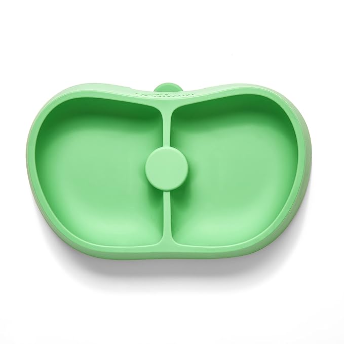 Nummy BOWL - Pure Silicone Bowl with Hidden Suction Cup for Babies and Toddlers | BPA and Phthalate Free | Microwave and Dishwasher Safe | Great Baby Gift (Green, Core Collection)