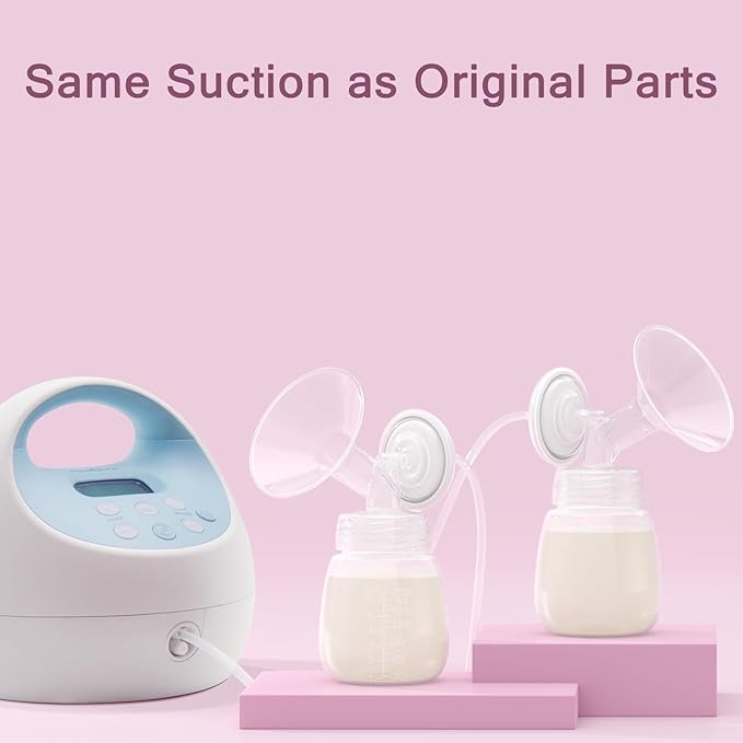 19 mm Flange Compatible with Spectra S2 S1 9 Plus Ameda MYA Motif Luna Cimilre Breast Shield, Duckbill Valves Replacement, Replace Wide Mouth Flange