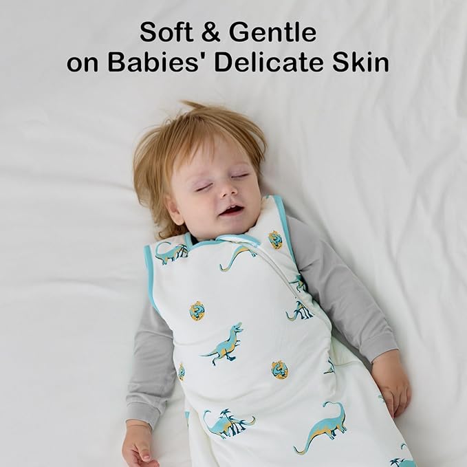 BubblePanda Rayon Made from Bamboo Sleep Sack 2t-3t 0.5 Tog Soft Lightweight Toddler Sleep Sack 24-36 Months for Babies 2-Way Zipper Wearable Blanket Baby 3t