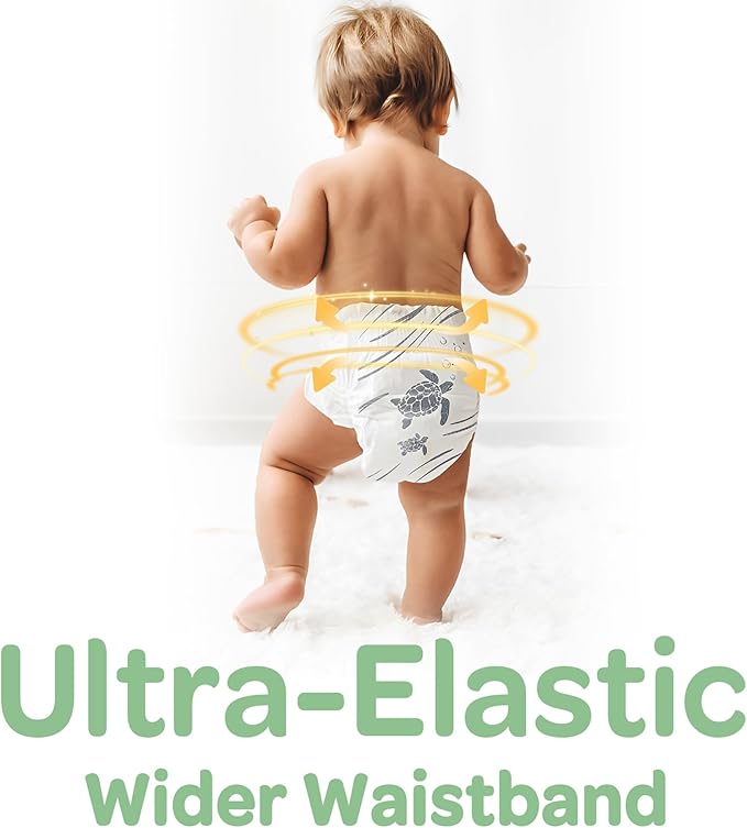 Parasol Clear+Dry Disposable Diapers and Clear+Pure Wipes Kit, RashShield Protection, Size 2 (10-18 lbs), Diaper Bundle of 216 Diapers & 240 Wipes