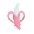 Nuby NanaNubs Banana Massaging Toothbrush - Baby Teething Toy - 3+ Months - Pink