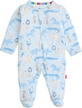 Magnetic Me Boys Modal Magnetic Baby Footie Pajamas | Silky Soft Modal Fabric | Baby Sleepers Available in Sizes PRE - 24M
