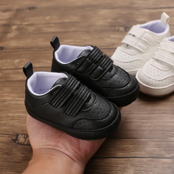 Clowora Baby Boys Girls Shoes Non-Slip Rubber Sole Sneakers Infant First Walking Toddler Crib Shoes Newborn Loafers Flats.