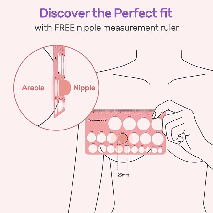 Nuliie 8PCS Silicone Flanges Insert Replacement Kit, Flange Sizing Kit 15/17/19/21mm for 24mm Flange/Shield Breast Pumps, Pumping Essential Kit for Moms