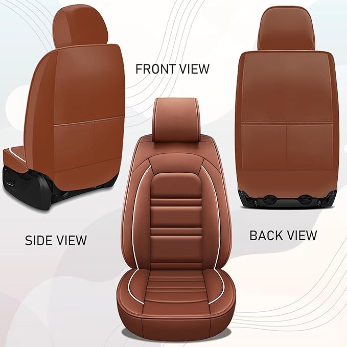 Seat Cover for Ford f250 2011-2025 | Car Seat Covers Front Seats, Waterproof Seat Protectors, Automotive Front Seat Covers (Front Seat, Coffee)
