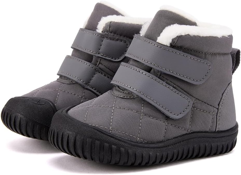 BMCiTYBM Toddler Baby Snow Boots Winter Shoes Boys Girls Cold Weather Baby Faux Fur Shoes