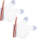 Holibanna 1Pair Breathable Nylon Teething Mitten for Half Finger Design Comfortable Portable to Prevent Hand Biting for Summer Use S