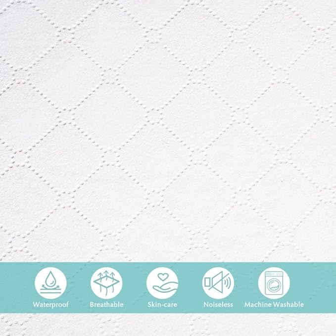 American Baby Company Waterproof Fitted Pack and Play Mattress Protector 39" x 27" - Quilted, Noiseless, Ultra-Soft & Breathable Playpen and Pack n Play Mattress Cover