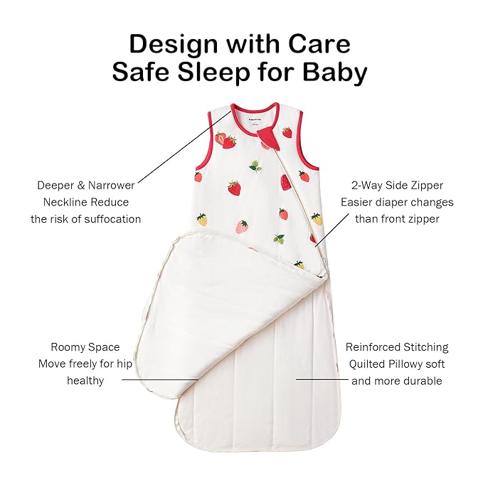 BubblePanda Rayon Made from Bamboo Sleep Sack 2t-3t 0.5 Tog Soft Lightweight Toddler Sleep Sack 24-36 Months for Babies 2-Way Zipper Wearable Blanket Baby 3t